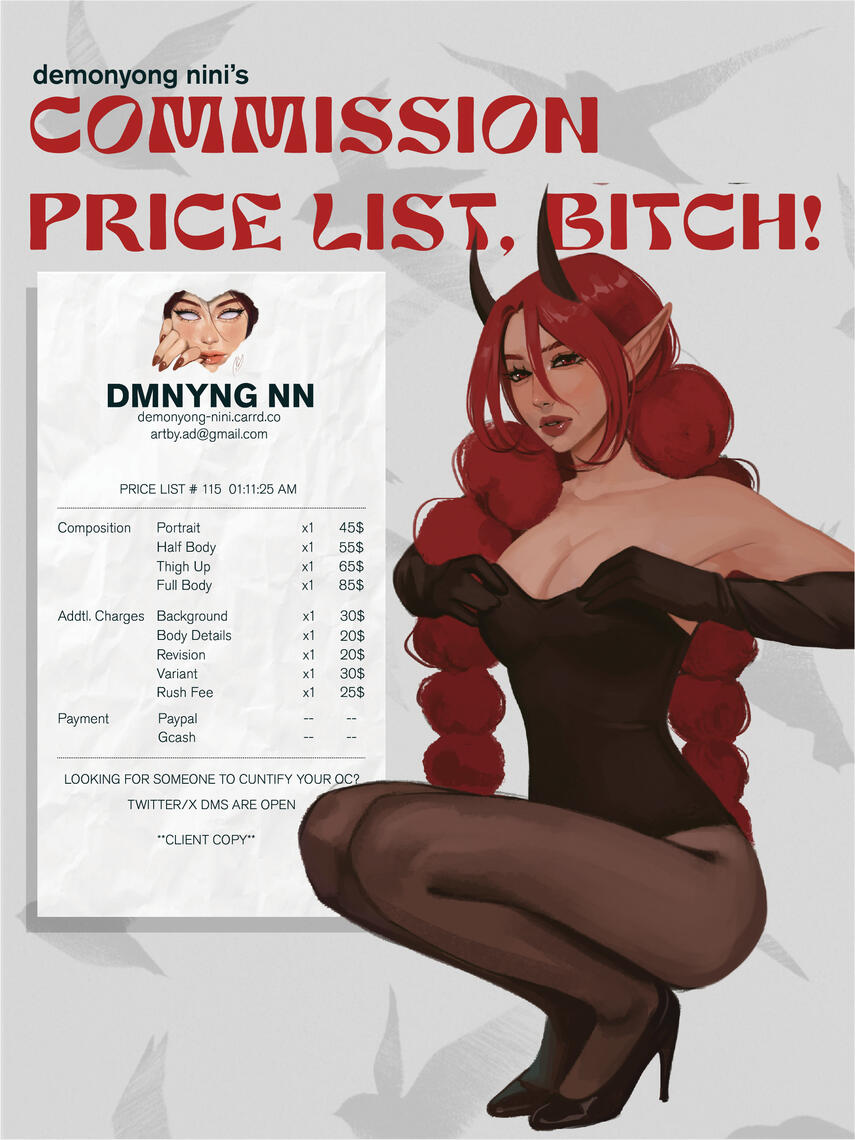Commission Sheet Commission Sheet